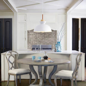 Modern Single Pendant Dome Light | Scandinavian Metal Hanging Lamp