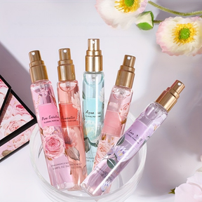 Conjunto de Perfumes para Presente de Dia das Mães com Fragrância Floral em Spray Tamanho Viagem