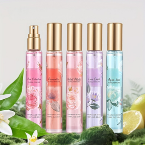 Conjunto de Perfumes para Presente de Dia das Mães com Fragrância Floral em Spray Tamanho Viagem