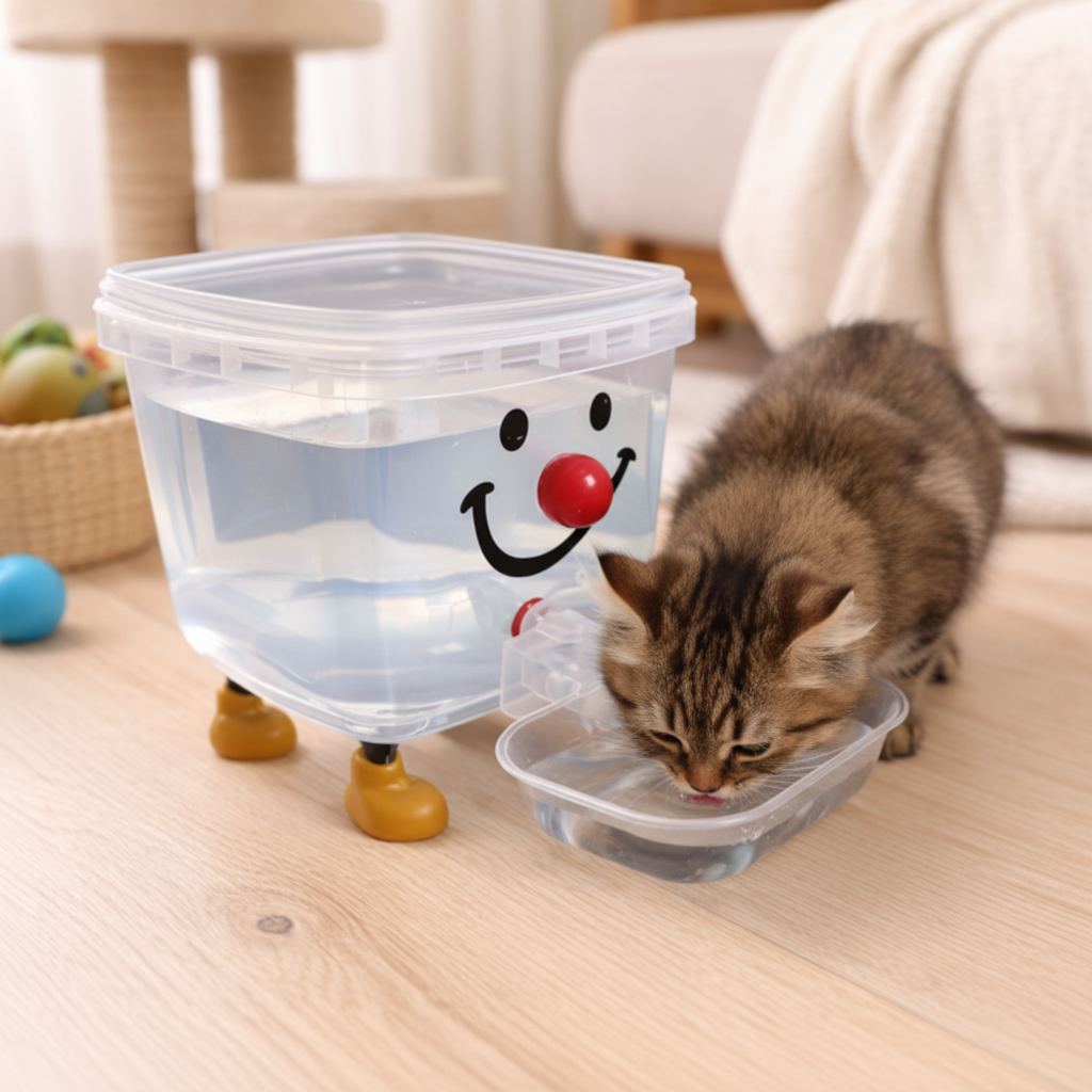 Bebedouro para Pets com Design Divertido e Tigela de Fácil Acesso