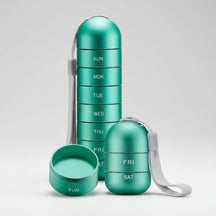 Pill Organizer Portable Case Travel Friendly Design