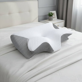 Travesseiro para quem dorme de lado, espuma viscoelástica, design ergonômico