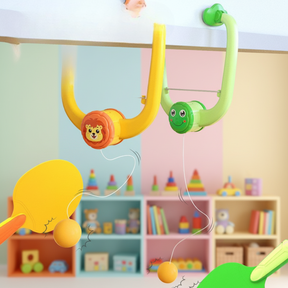 Conjunto de Brinquedo Interativo e Divertido para Jogo de Pingue-Pongue em Ambientes Internos