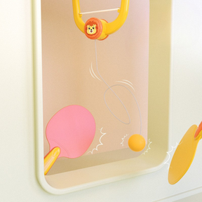 Conjunto de Brinquedo Interativo e Divertido para Jogo de Pingue-Pongue em Ambientes Internos