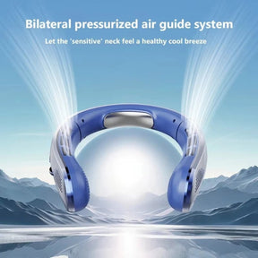 Bladeless Portable Neck Fan - Hands-Free Wearable Cooling Device for Summer