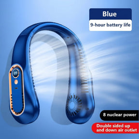 Bladeless Portable Neck Fan - Hands-Free Wearable Cooling Device for Summer