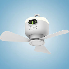 Ventilador Portátil de Camping com Controle Remoto e Gancho para Pendurar