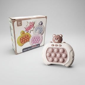 Console de Jogo Portátil Pop It Brinquedo Anti-Stress de Reflexo e Bolhas