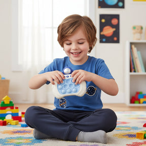 Console de Jogo Portátil Pop It Brinquedo Anti-Stress de Reflexo e Bolhas