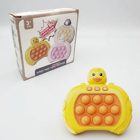 Console de Jogo Portátil Pop It Brinquedo Anti-Stress de Reflexo e Bolhas