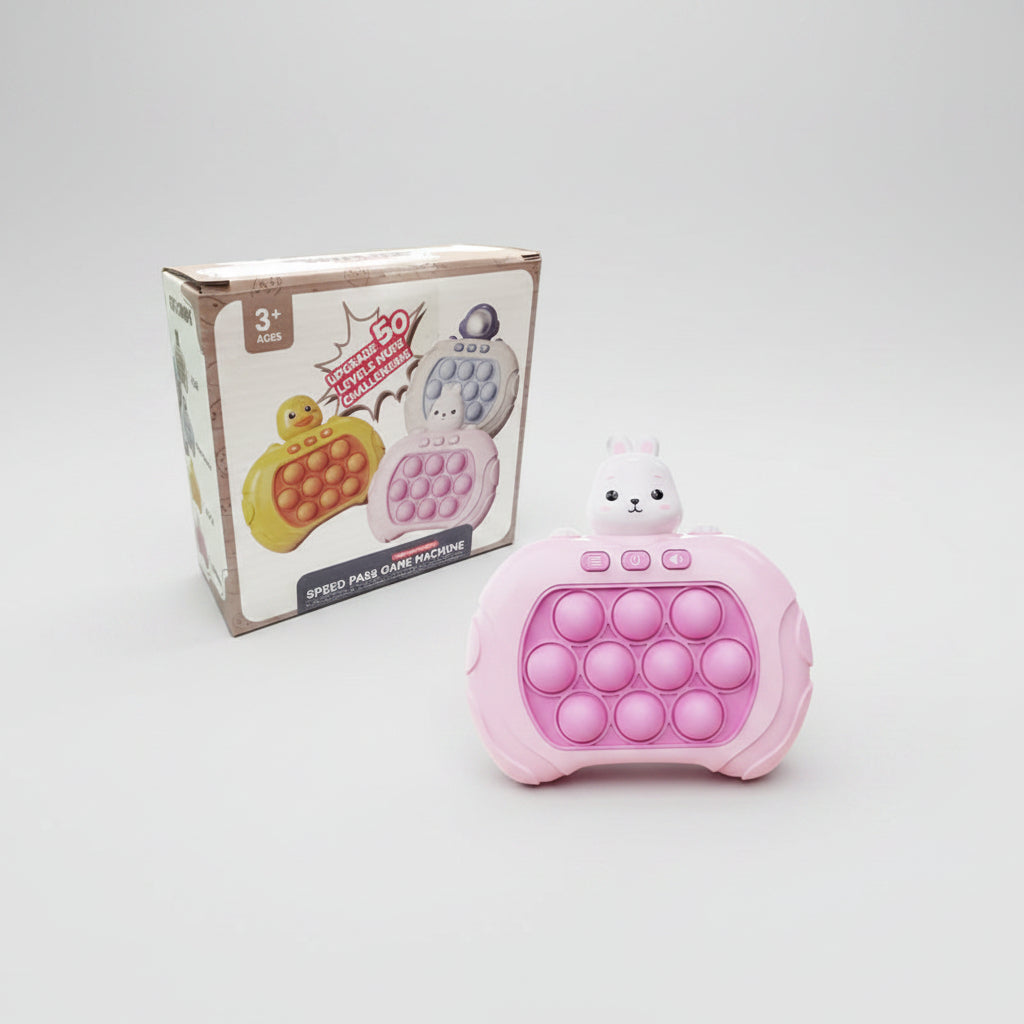 Console de Jogo Portátil Pop It Brinquedo Anti-Stress de Reflexo e Bolhas