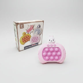 Console de Jogo Portátil Pop It Brinquedo Anti-Stress de Reflexo e Bolhas