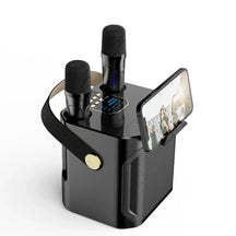 Portable Karaoke Speaker Wireless Microphones LED Display