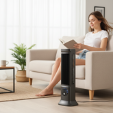 Ventilador de Torre Portátil Oscilante com Visor LED