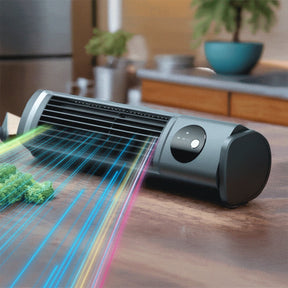 Ventilador de Torre Portátil Oscilante com Visor LED