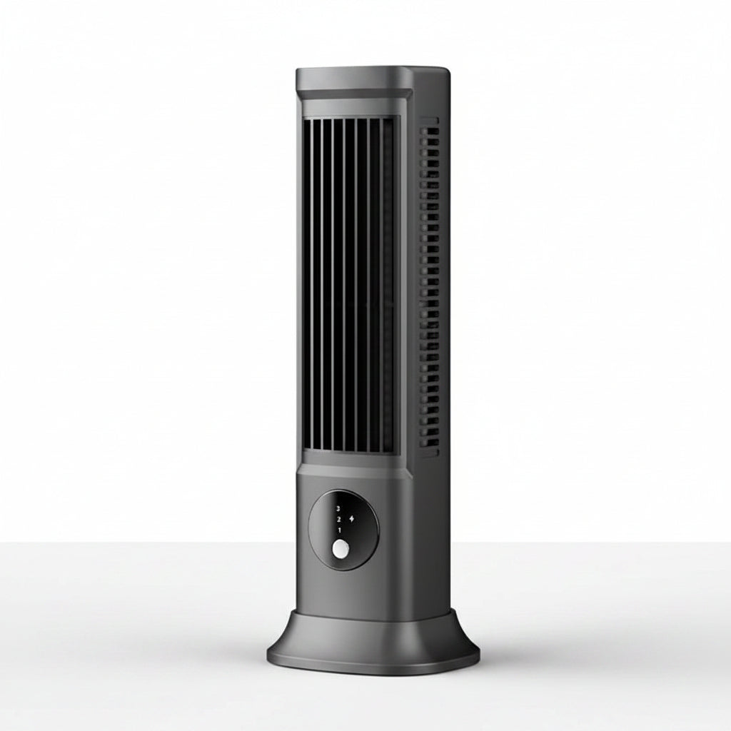 Ventilador de Torre Portátil Oscilante com Visor LED