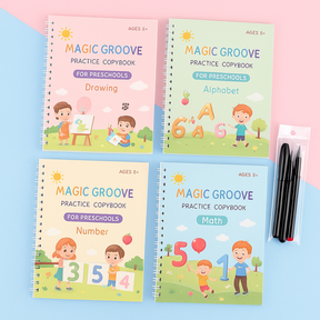 Practice Copybook Alphabet Number Drawing Math Workbook