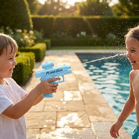 Brinquedo Infantil de Pistola de Água para Pegadinhas Lançador de Jatos Duplo