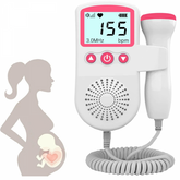 Monitor de Frequência Cardíaca Fetal Doppler para Gestantes Detector de Som de Batimentos Cardíacos do Bebê