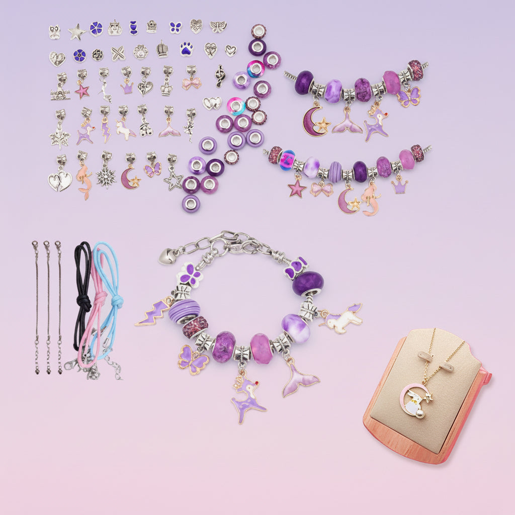 Mothers Day Bracelet Maker Set DIY Jewelry Kit Kids Gift