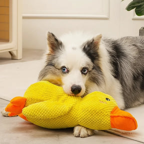Brinquedo Calmante para Cães com Som de Grasnido para Morder e Brincar