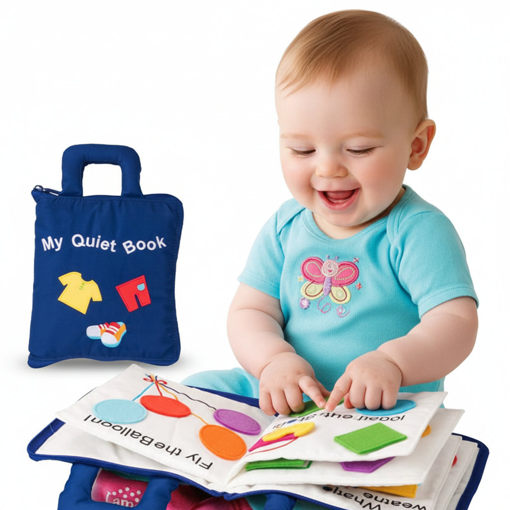 Quiet Book Montessori de Tecido Livro de Atividades Montessori