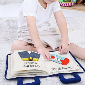 Quiet Book Montessori de Tecido Livro de Atividades Montessori