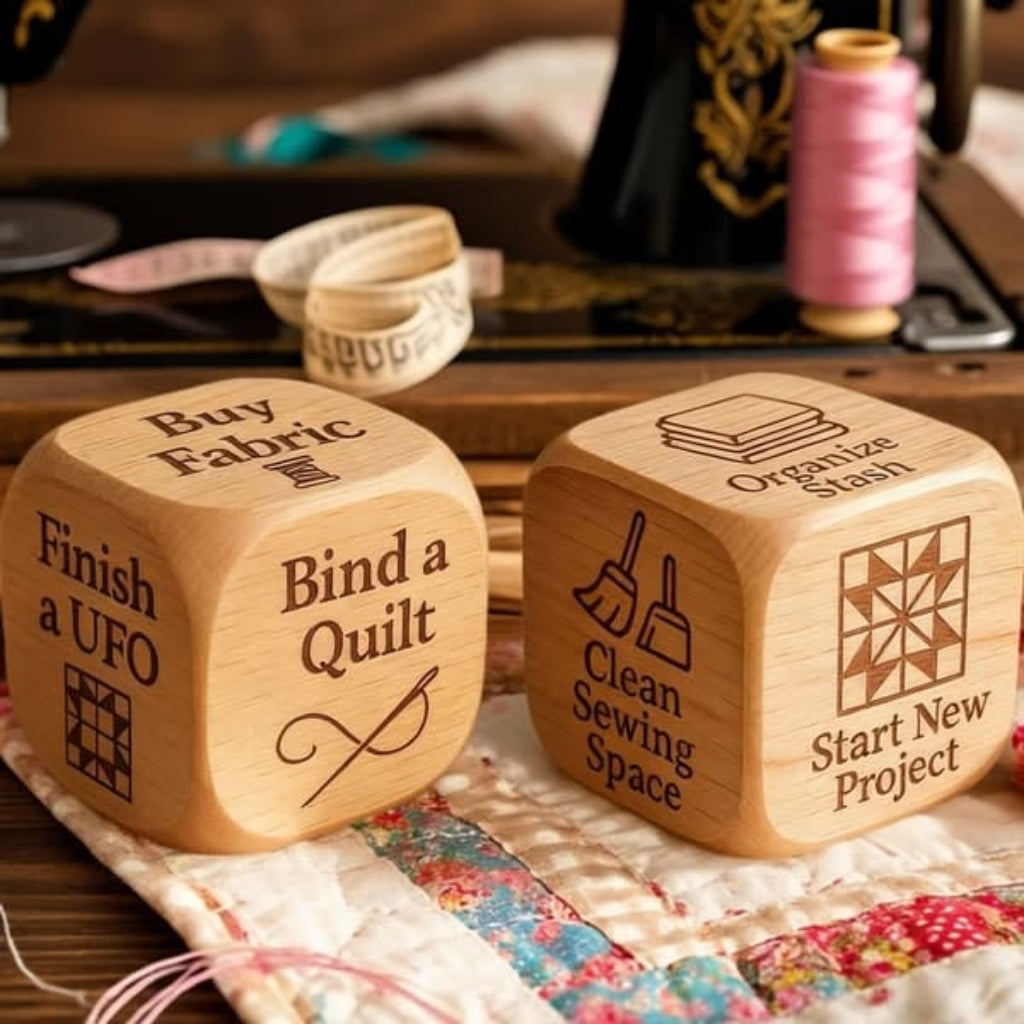 Dado de Decisão para Patchwork Artesanato Criativo Madeira Maciça