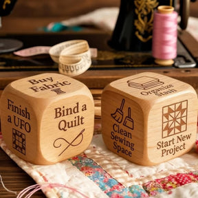 Dado de Decisão para Patchwork Artesanato Criativo Madeira Maciça