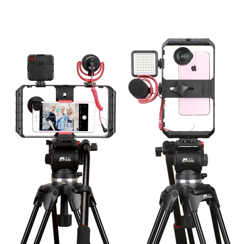Estabilizador de Vídeo para Smartphone com Luz