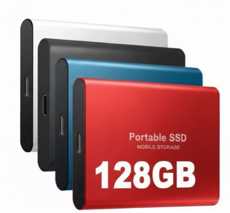 SSD Externo 128GB – USB-C 1050 MB/s Armazenamento Portátil Rápido