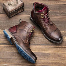 Botas Masculinas de Inverno Outdoor Duráveis e Quentes Estilo Utilitário Urbano