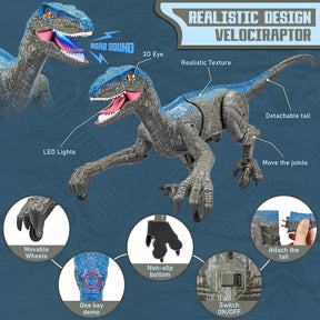 Dinossauro de Controle Remoto com Som Realista