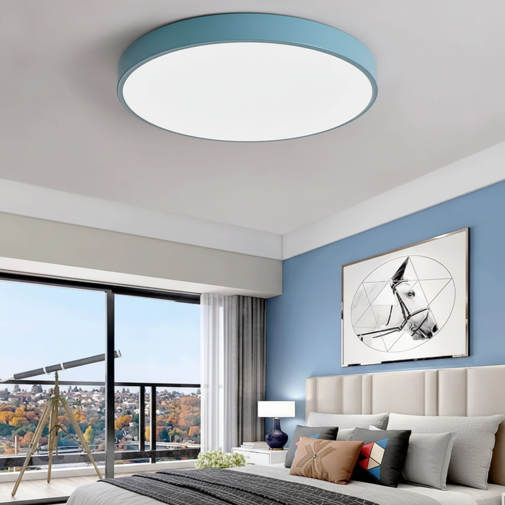 Luminária de Teto LED Redonda Moderna Sobrepor para Sala de Estar