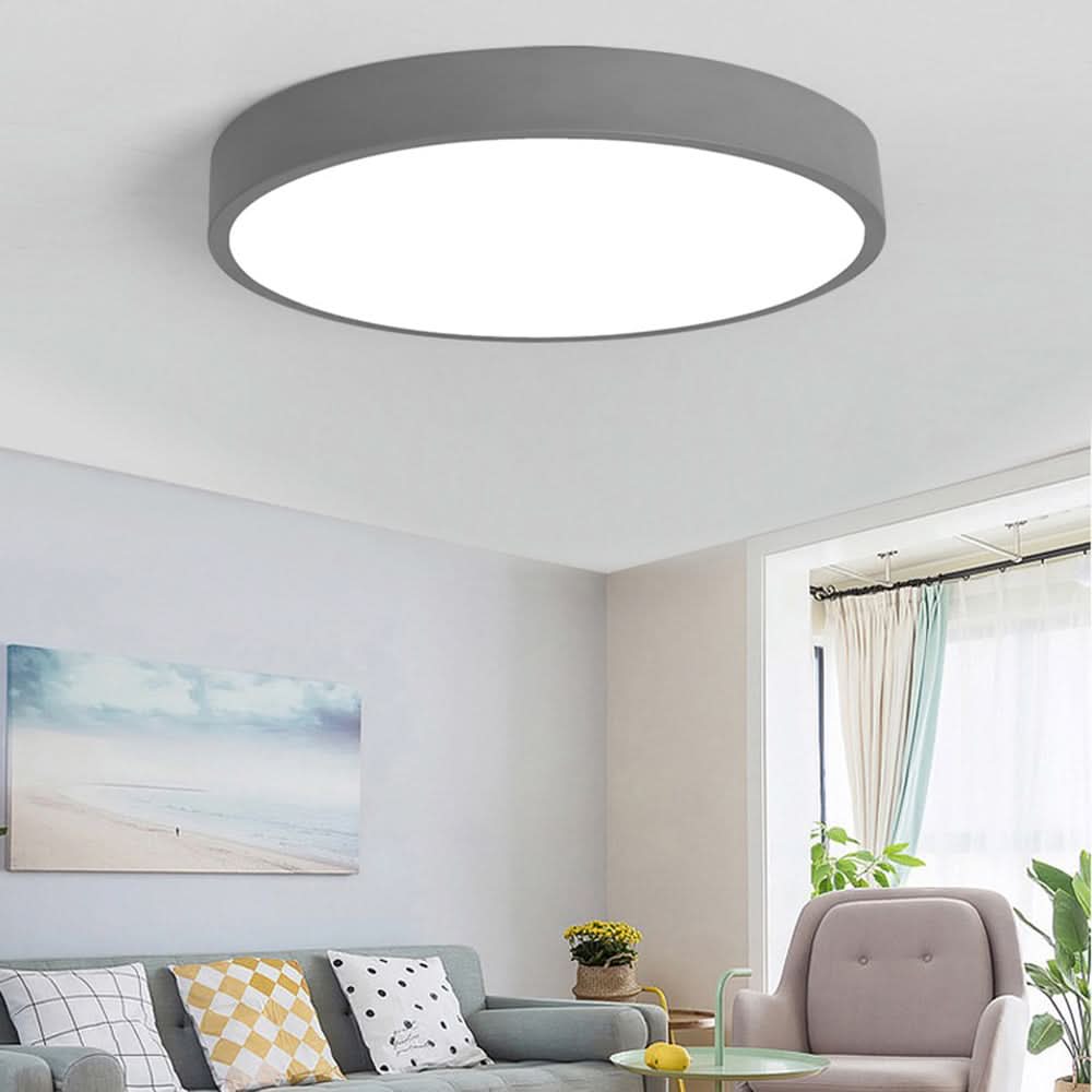 Luminária de Teto LED Redonda Moderna Sobrepor para Sala de Estar