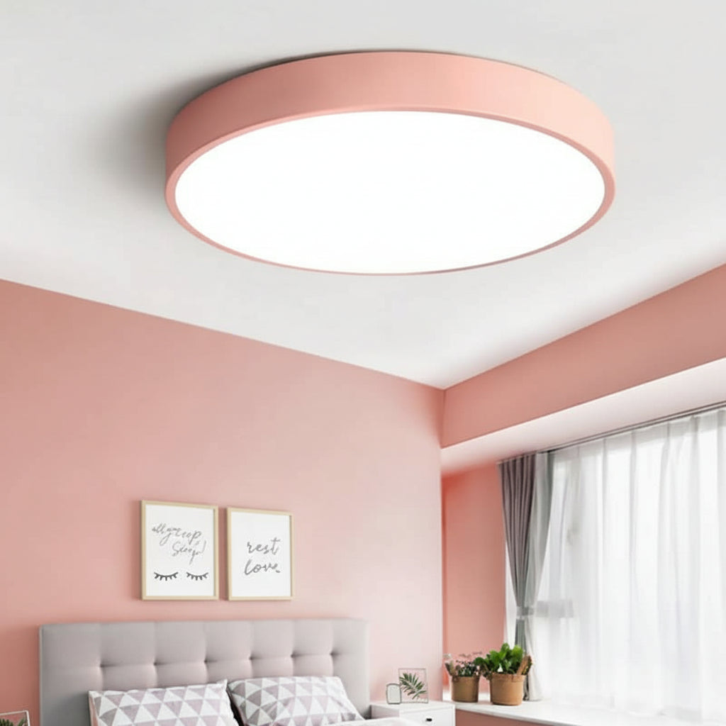 Luminária de Teto LED Redonda Moderna Sobrepor para Sala de Estar