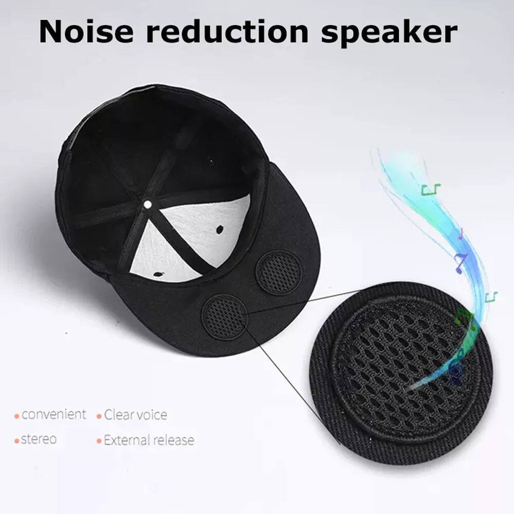 Boné com Alto-falante Bluetooth – Sem fio, à prova d'água e estiloso