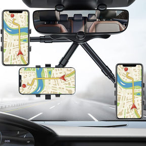 Suporte Veicular Universal para Celular de Retrovisor com Mãos Livres