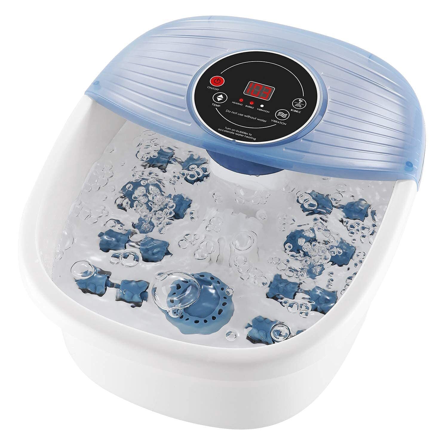Massageador de Pés com Vibração e Controle de Temperatura