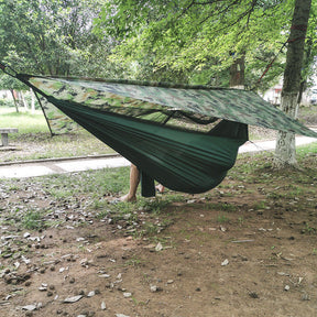 Barraca de Rede de Camping Portátil para Duas Pessoas com Toldo