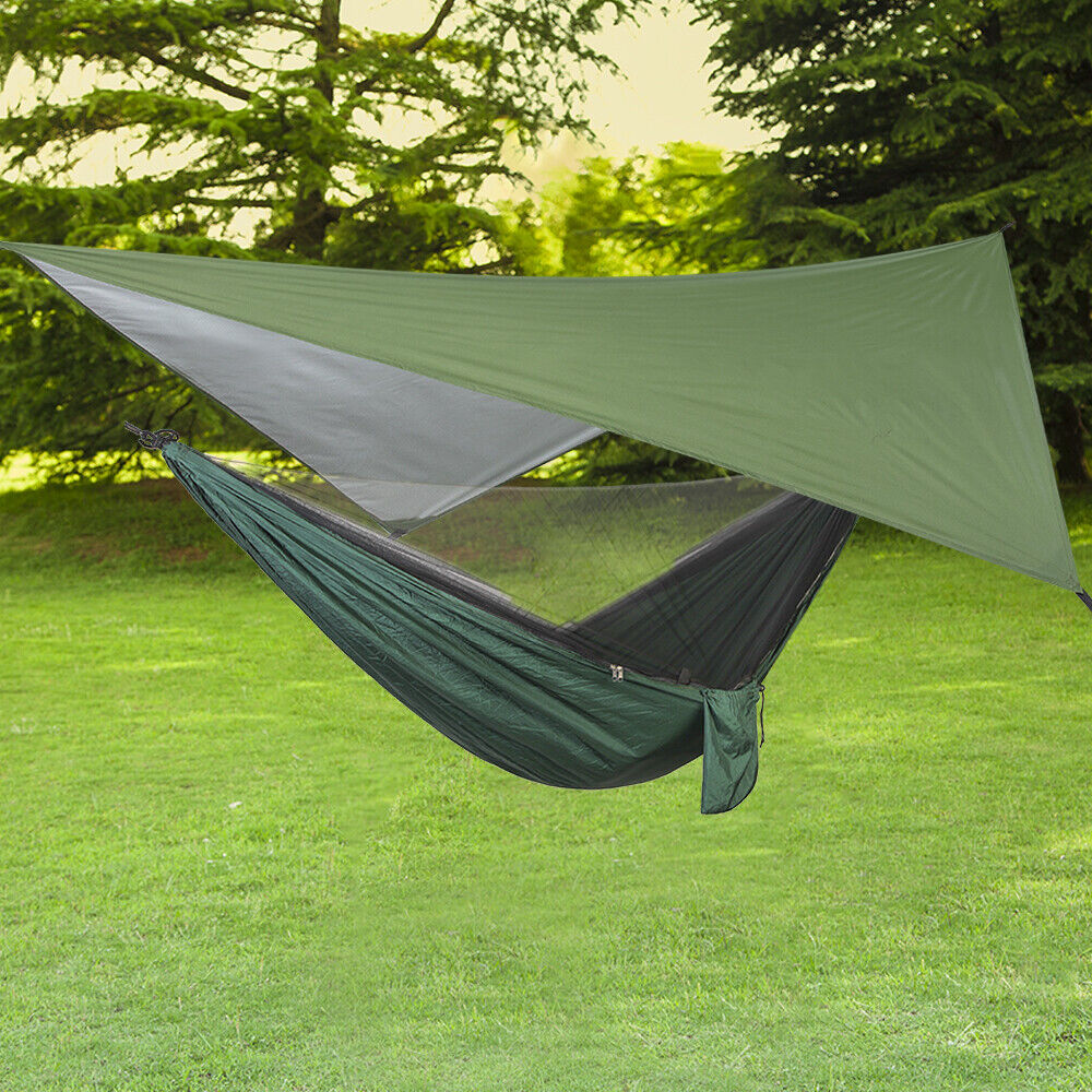 Barraca de Rede de Camping Portátil para Duas Pessoas com Toldo