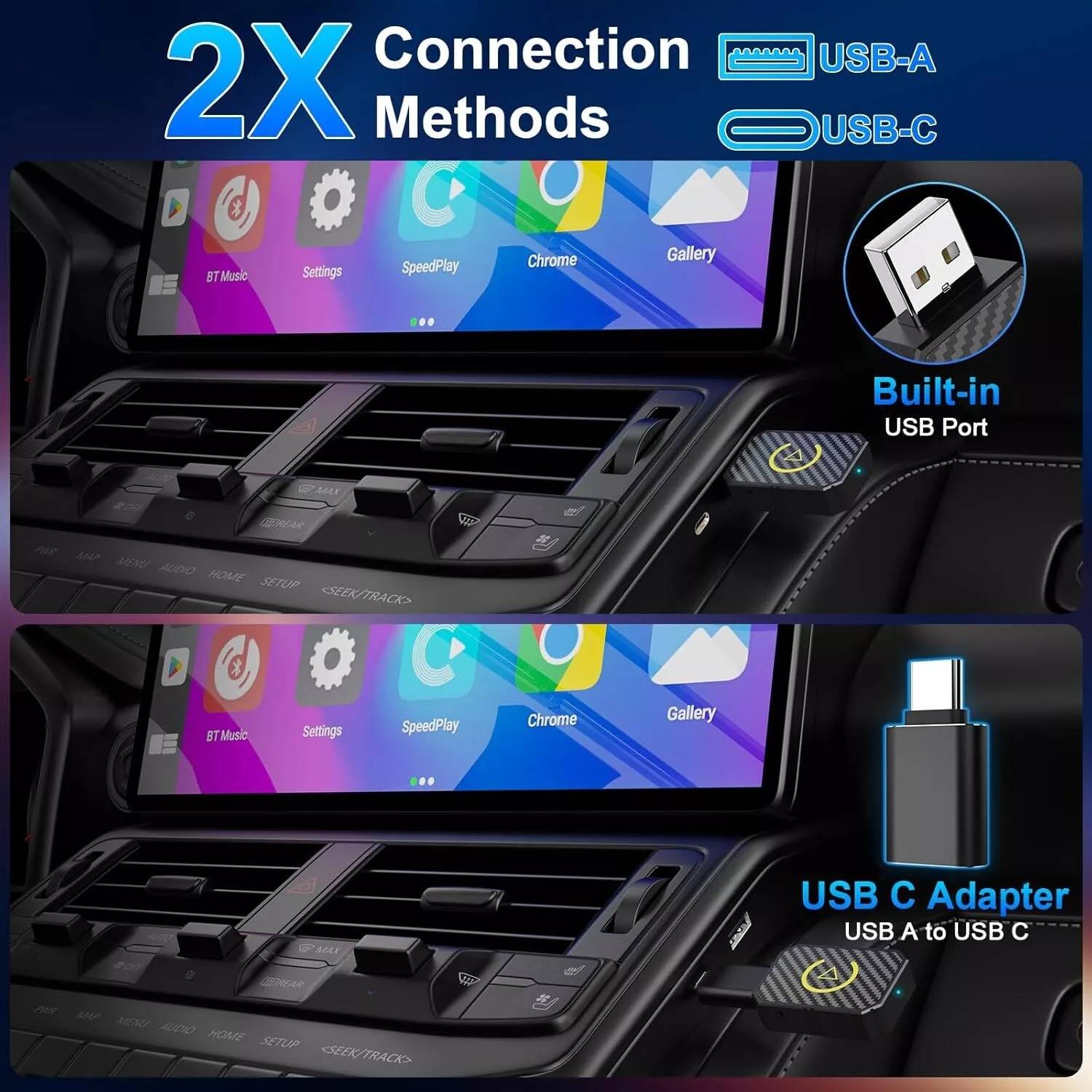 Adaptadores CarPlay sem fio