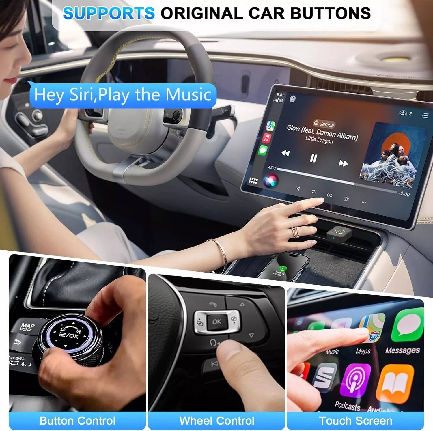 Adaptadores CarPlay sem fio