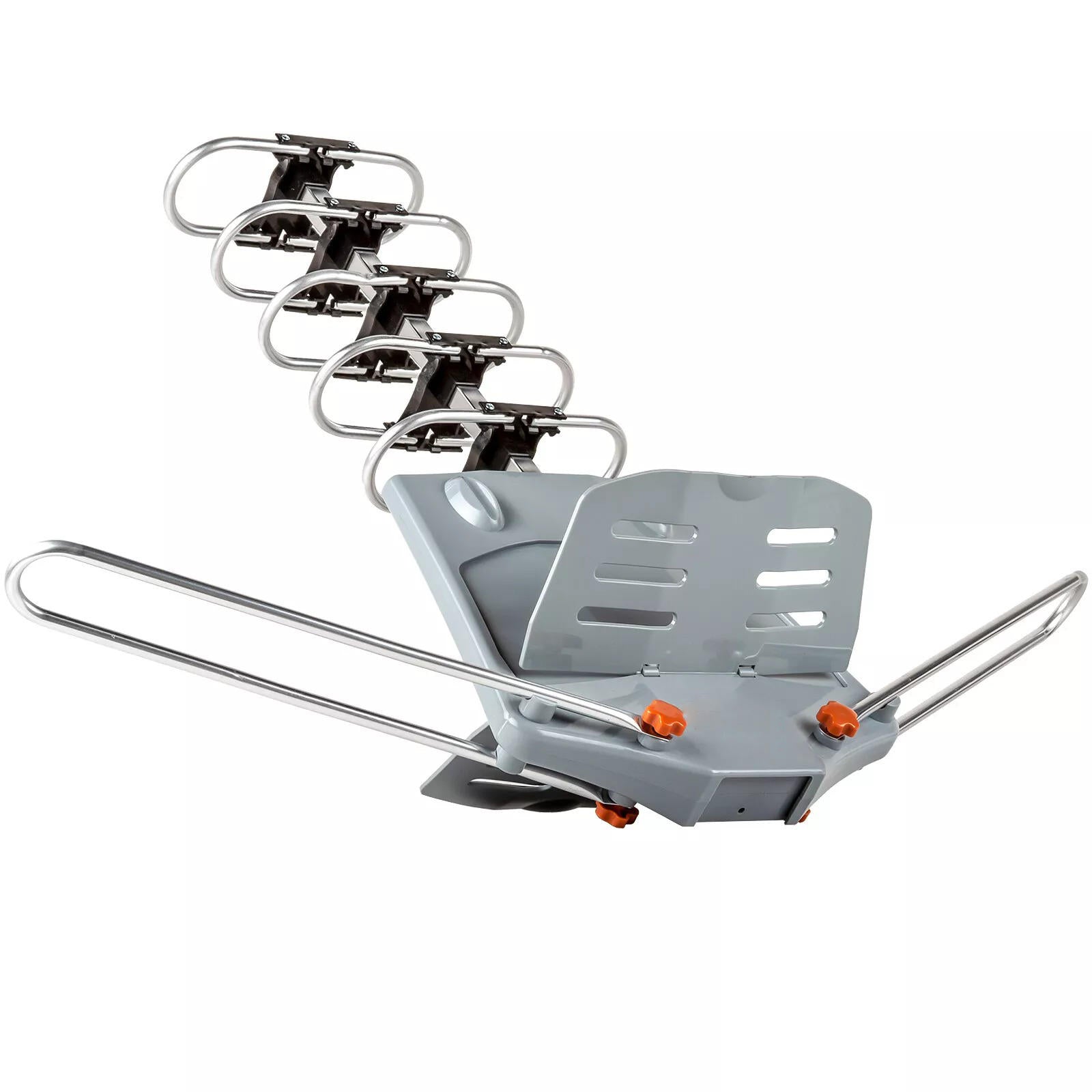 Antena de TV Digital HD de Longo Alcance com Motor Direcional 360 Graus e Mastro de Fixação