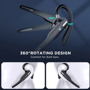 Fone de Ouvido/Headset Bluetooth 5.1 Sem Fio com Microfone Duplo e Cancelamento de Ruído para Caminhoneiros