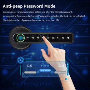 Fechadura Inteligente com Impressão Digital - Fechadura com Controle Remoto via Aplicativo para Celular