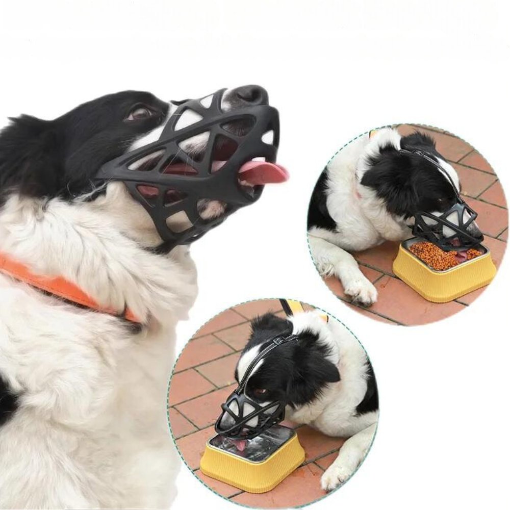 Focinheira para Cães – SafeBark Anti-Latido Ajustável, em Malha e Conforto Respirável