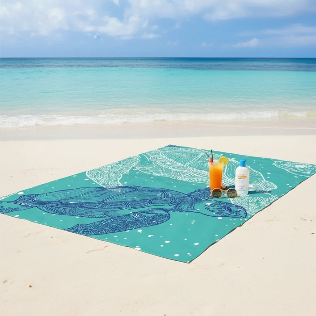 Cobertor de Praia à Prova de Areia para Viagens e Piqueniques ao Ar Livre