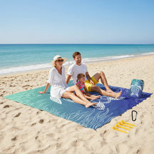 Cobertor de Praia à Prova de Areia para Viagens e Piqueniques ao Ar Livre