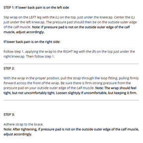 Sciatic Nerve Brace ~ Sciatica Acupressure Leg & Back